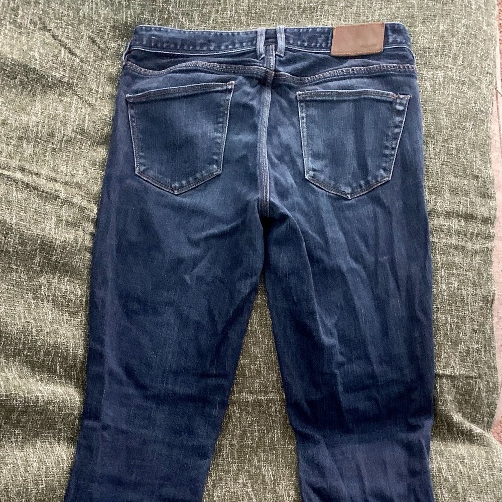 Madewell Women's Rail Straight Dark Wash Jeans 26x32 - Picture 2 of 6